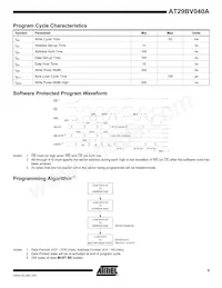 AT29BV040A-20TI數據表 頁面 9