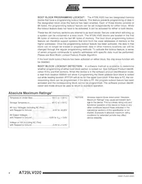 AT29LV020-12TI-T Datasheet Pagina 4