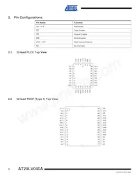 AT29LV040A-15TU-T Datasheet Pagina 2