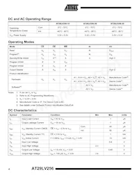 AT29LV256-20TC-T Datasheet Pagina 4