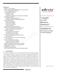 AT45DB011D-MH-T Datasheet Cover