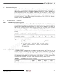 AT45DB011D-MH-T數據表 頁面 11