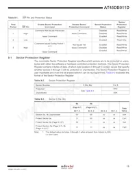 AT45DB011D-MH-T Datasheet Pagina 13