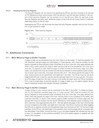 AT45DB011D-MH-T Datasheet Pagina 20