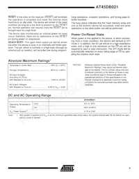 AT45DB021-TI Datasheet Pagina 5