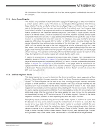 AT45DB041D-SU-SL955 Datasheet Pagina 21