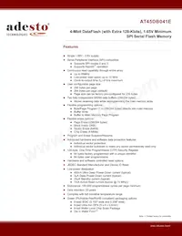 AT45DB041E-UUN2B-T Datasheet Copertura