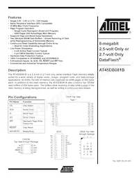 AT45DB081B-CNI Datasheet Cover