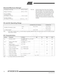 AT45DB161B-CNC-2.5 Datenblatt Seite 12