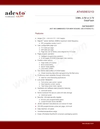 AT45DB321D-TU-SL383 Datasheet Cover