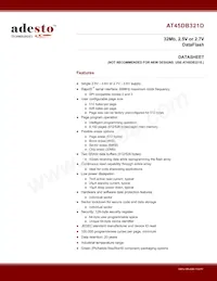 AT45DB321D-TU-SL383 Datasheet Copertura