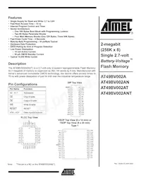 AT49BV002ANT-70JU Datenblatt Cover