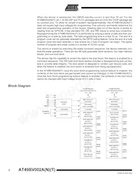 AT49BV002ANT-70JU Datasheet Pagina 2