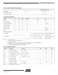 AT49BV002ANT-70JU Datasheet Pagina 7