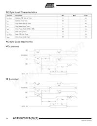 AT49BV002ANT-70JU數據表 頁面 10