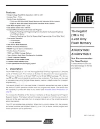 AT49BV160CT-70CU Datasheet Copertura