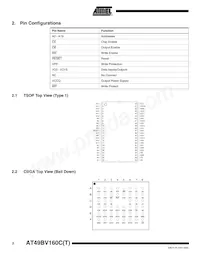 AT49BV160CT-70CU Datasheet Pagina 2