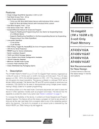 AT49BV163AT-70TI Datasheet Copertura