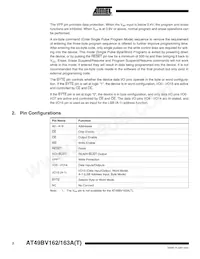 AT49BV163AT-70TI Datasheet Pagina 2