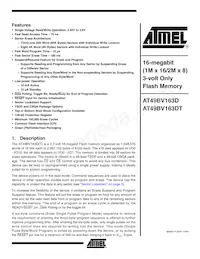 AT49BV163DT-70TU-T Datasheet Cover