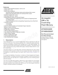 AT49BV320DT-70CU Datasheet Cover