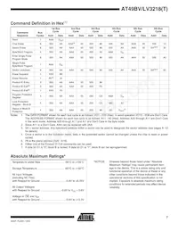 AT49BV3218T-90TI Datasheet Pagina 7