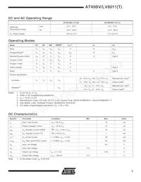 AT49BV8011-11CI數據表 頁面 9