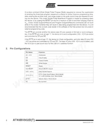 AT49BV802DT-70TU Datasheet Pagina 2