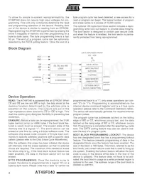 AT49F040-90TI Datenblatt Seite 2