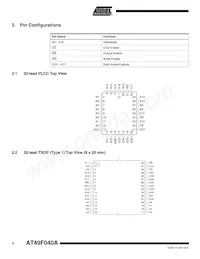 AT49F040A-70TU-T數據表 頁面 2