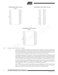 AT49F8192AT-70TI Datenblatt Seite 2