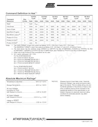 AT49F8192AT-70TI Datenblatt Seite 6