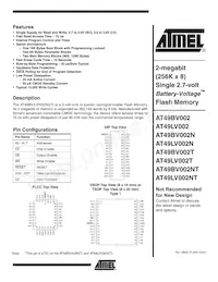 AT49LV002T-70VI Datasheet Copertura