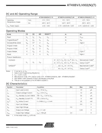 AT49LV002T-70VI Datenblatt Seite 7