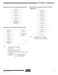 AT49LV002T-70VI Datenblatt Seite 13