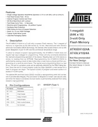 AT49LV1024A-45VL Datenblatt Cover