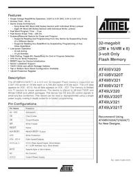 AT49LV321T-90TI Datasheet Cover