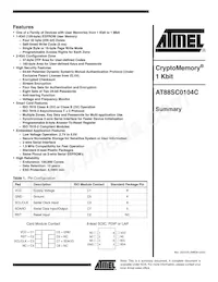 AT88SC0104C-CI Datenblatt Cover