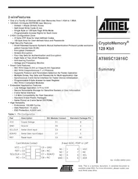 AT88SC12816C-CI Datenblatt Cover