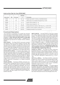 AT93C46C-10SI Datenblatt Seite 5