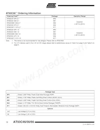 AT93C46Y1-10YU-1.8-T數據表 頁面 12