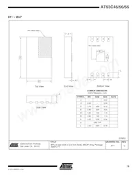 AT93C46Y1-10YU-1.8-T數據表 頁面 19