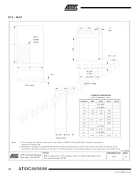 AT93C46Y1-10YU-1.8-T Datasheet Pagina 20