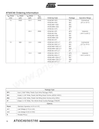 AT93C66-10SC數據表 頁面 10