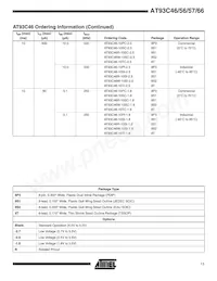 AT93C66-10SC數據表 頁面 11