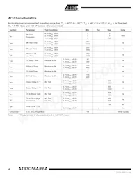 AT93C66A-10TI-2.7-T Datenblatt Seite 4