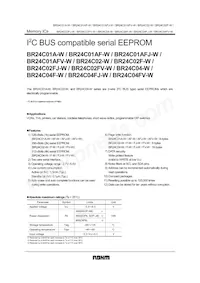 BR24C02FJ-WE2 Datasheet Cover