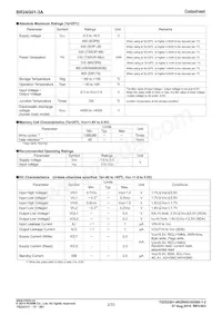 BR24G01-3A Datasheet Page 2