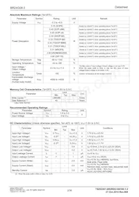 BR24G08FVM-3GTTR Datasheet Page 2