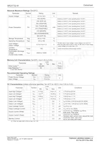 BR24T32-W Datasheet Page 2